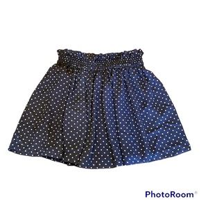 Maison Jules Polka Dot Paper Bag Mini Skirt With Pockets Women’s Size Medium